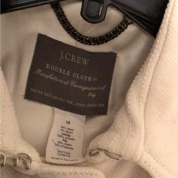 J.CREW DOUBLE CLOTH BY MANIFACTURA DI CARNIGANON SEL ITALY SZ 10 # WINTER - Picture 6 of 7